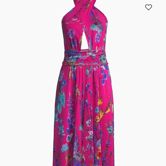 Brand New Fuzzi Floral Halter Dress - Picture 1 of 4